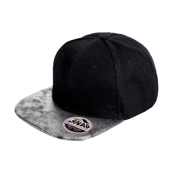 Bronx Glitter Flat Peak Snapback Cap