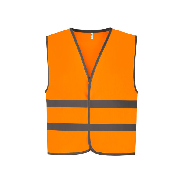 Kids Fluo Reflective Border Waistcoat