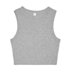 Women's Micro Rib Muscle Crop Tank