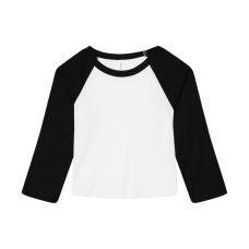 Women's Micro Rib 3/4 Raglan Baby Tee