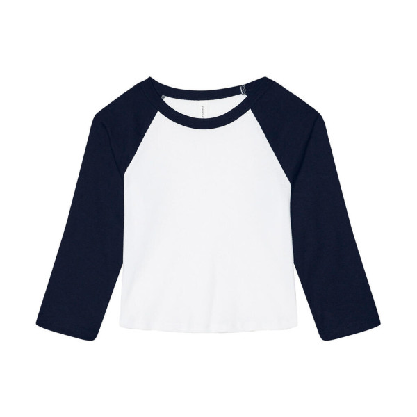 Women's Micro Rib 3/4 Raglan Baby Tee