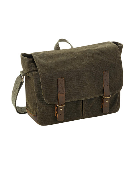 Heritage Waxed Canvas Messenger