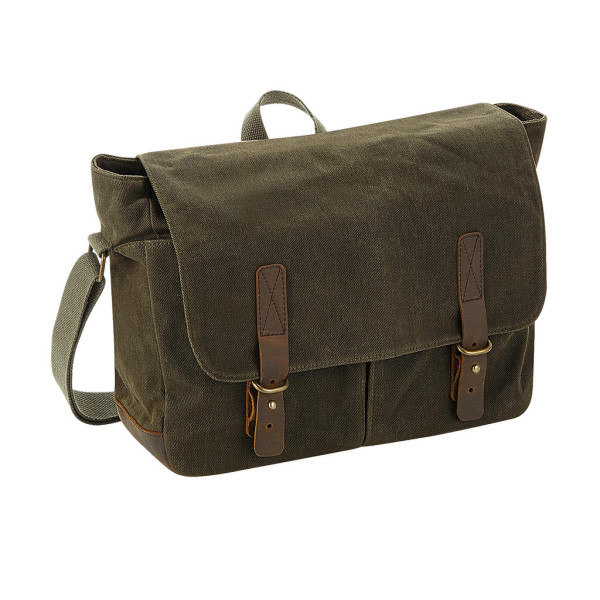 Heritage Waxed Canvas Messenger