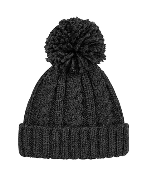 Cable Knit Melange Beanie