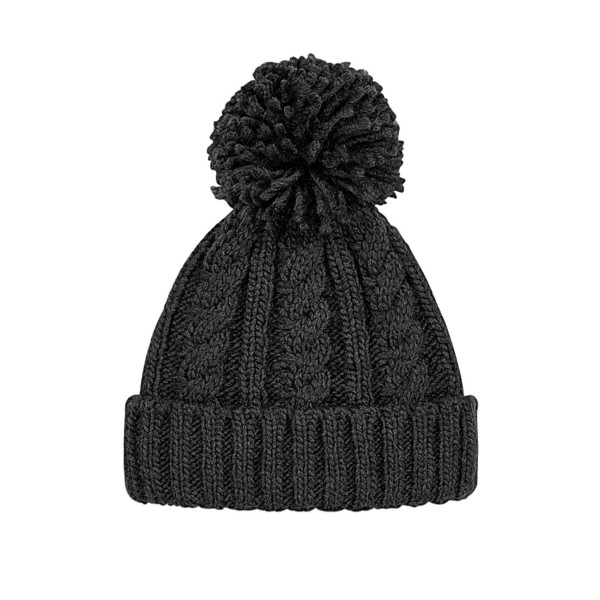 Cable Knit Melange Beanie