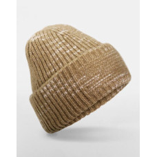 Chunky Knitted Patch Beanie