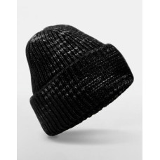 Chunky Knitted Patch Beanie