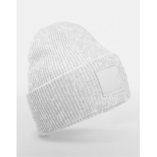 Deep Cuffed Tonal Patch Beanie