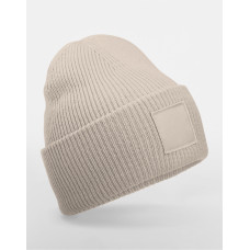 Deep Cuffed Tonal Patch Beanie