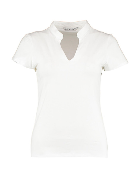 Regular Fit Mandarin Collar Top