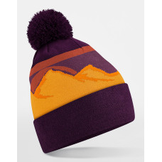 Mountain Peaks Pom Pom Beanie