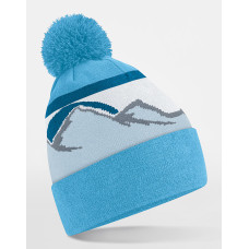 Mountain Peaks Pom Pom Beanie