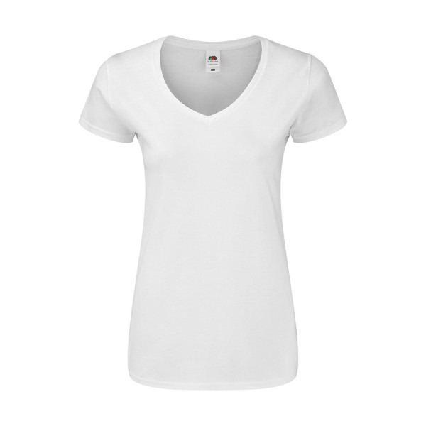 Ladies' Iconic 150 V Neck T