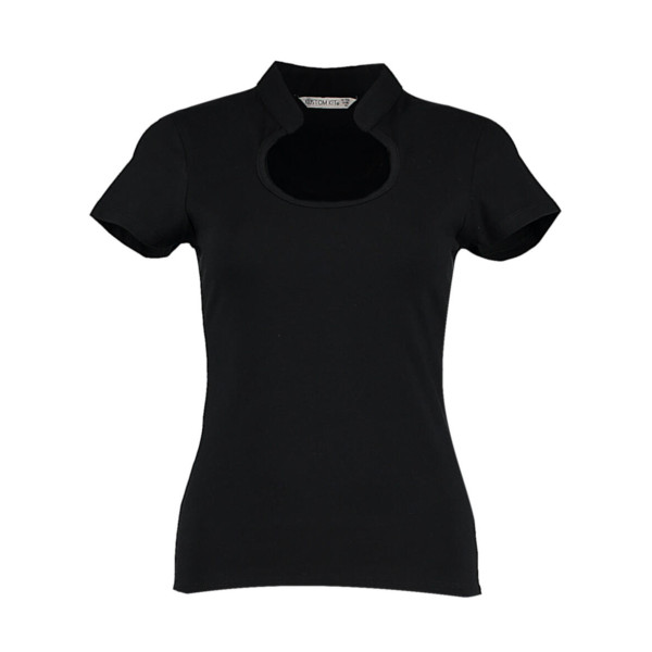 Regular Fit Keyhole Neck Top