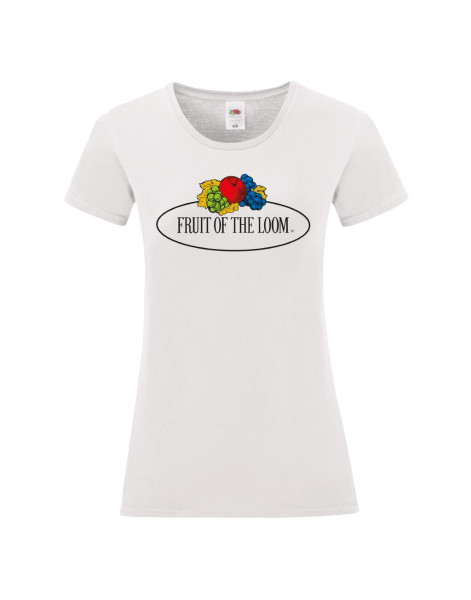 Ladies Vintage T Large Logo Print