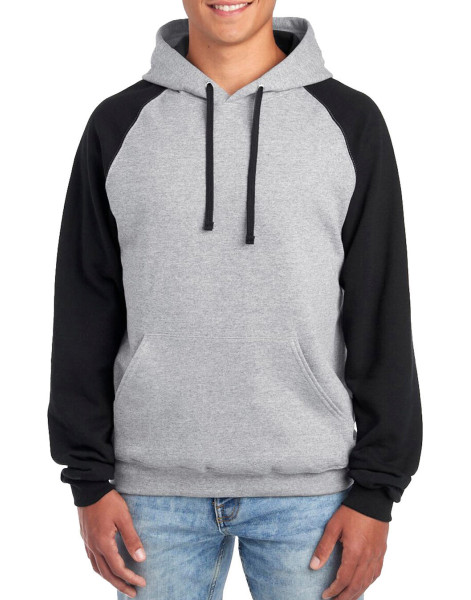 NuBlend Colour Block Raglan Hooded Sweatshirt