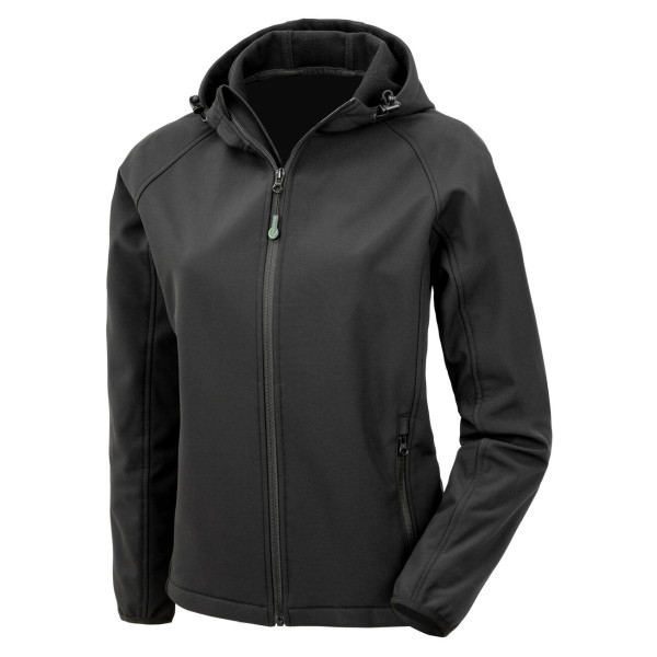 Women's Recycled 3-Layer Hooded Softshell