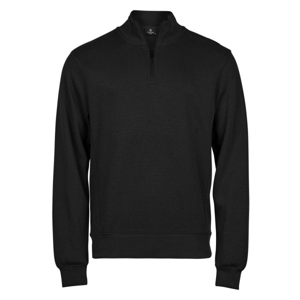 Ribbed Interlock Half Zip