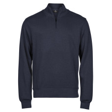 Ribbed Interlock Half Zip
