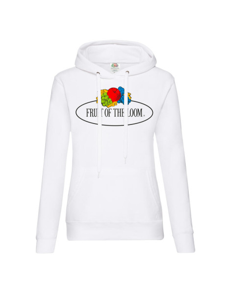Ladies Vintage Hooded Sweat Large Logo Print
