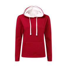 Contrast Hooded Sweatshirt Women