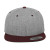 Heather Grey-Maroon