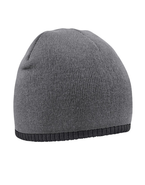 Two-Tone Beanie Knitted Hat