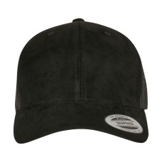 Suede Leather Trucker Cap