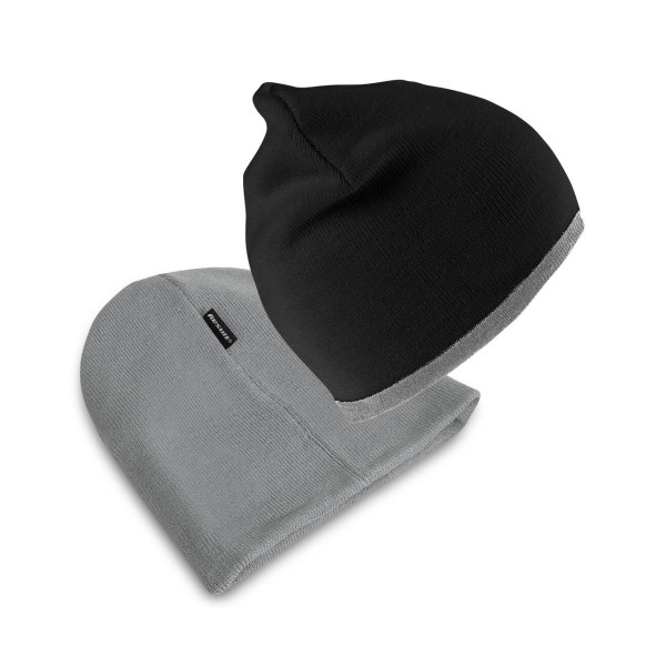Soft Feel Cuffless Reversible Beanie