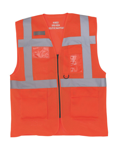 Fluo Open Mesh Executive Waistcoat