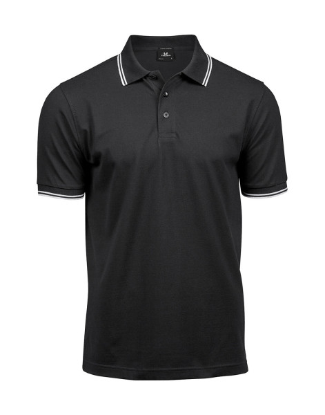 Luxury Stripe Stretch Polo