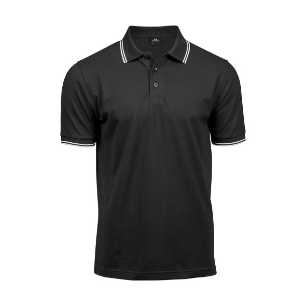 Luxury Stripe Stretch Polo