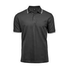 Luxury Stripe Stretch Polo