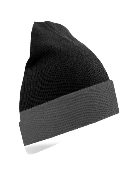 Recycled Black Compass Beanie