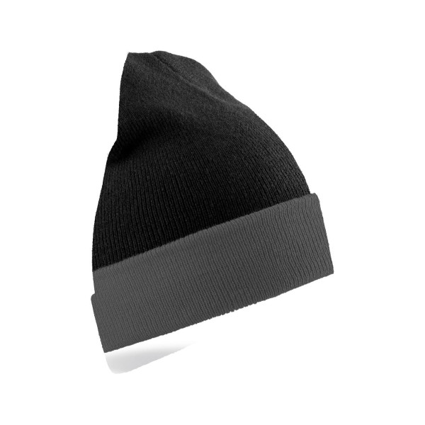 Recycled Black Compass Beanie