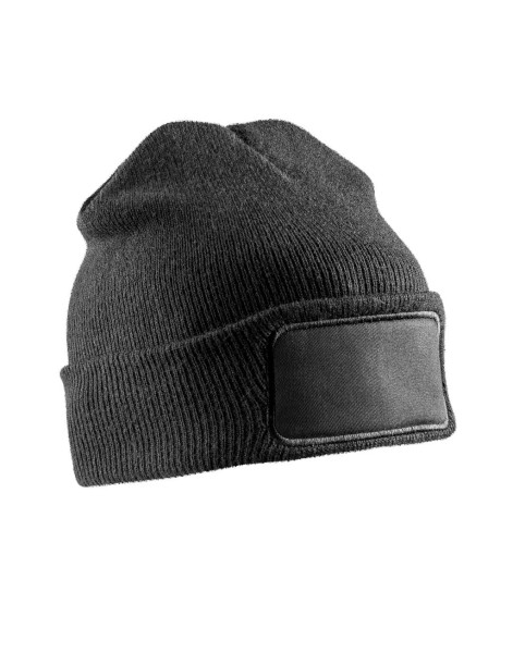 Recycled Double Knit Printers Beanie