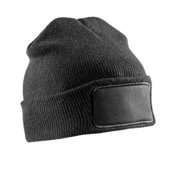 Recycled Double Knit Printers Beanie