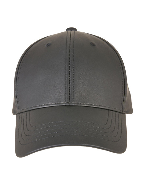 Synthetic Leather Alpha Shape Dad Cap