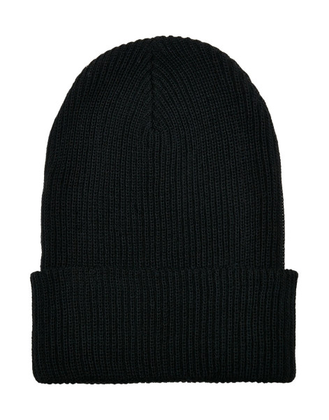 Recycled Yarn Ribbed Knit Beanie