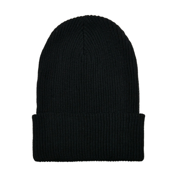 Recycled Yarn Ribbed Knit Beanie