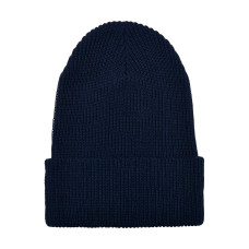 Recycled Yarn Ribbed Knit Beanie