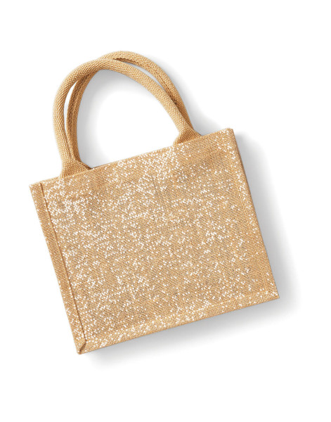 Shimmer Jute Mini Gift Bag
