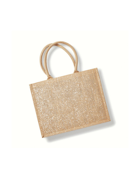 Shimmer Jute Shopper
