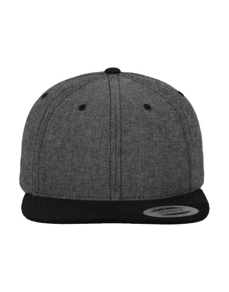 Chambray-Suede Snapback