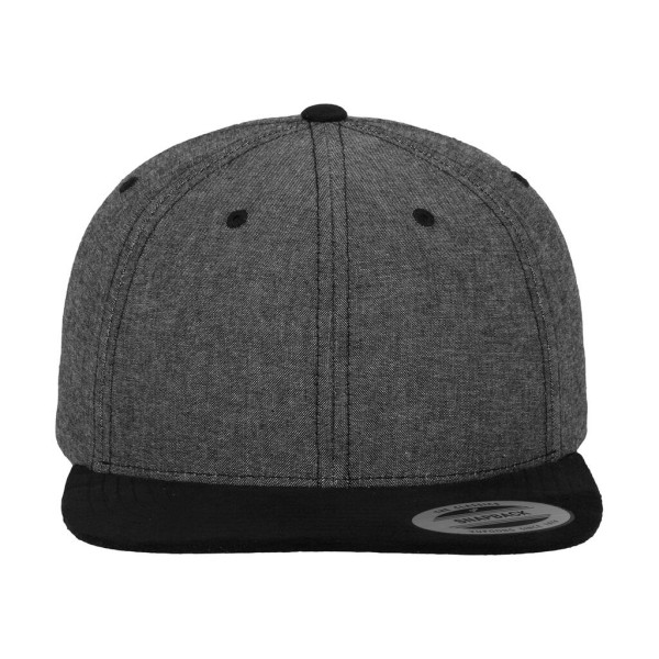 Chambray-Suede Snapback