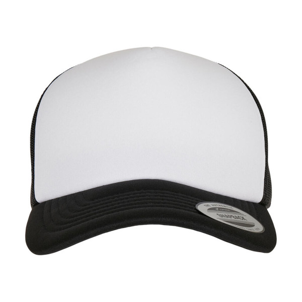 Classic Curved Foam Trucker Cap – White Front