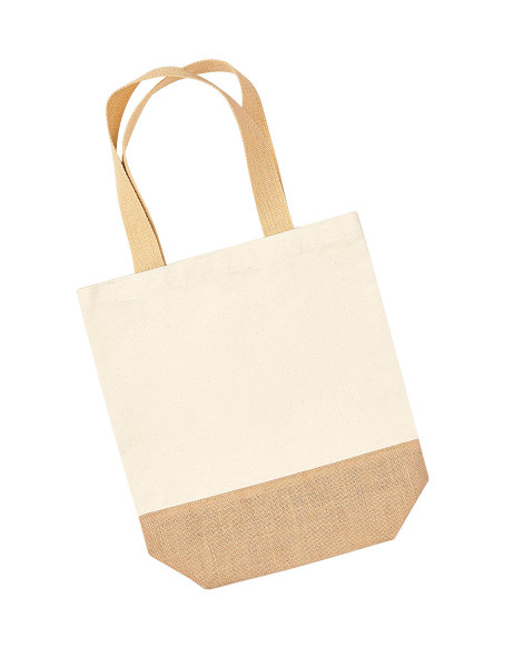 Jute Base Canvas Shopper