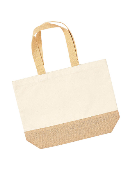 Jute Base Canvas Tote