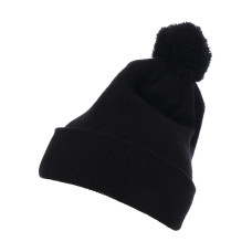 Cuffed Pom Pom Knit Beanie