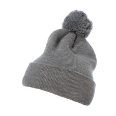 Cuffed Pom Pom Knit Beanie